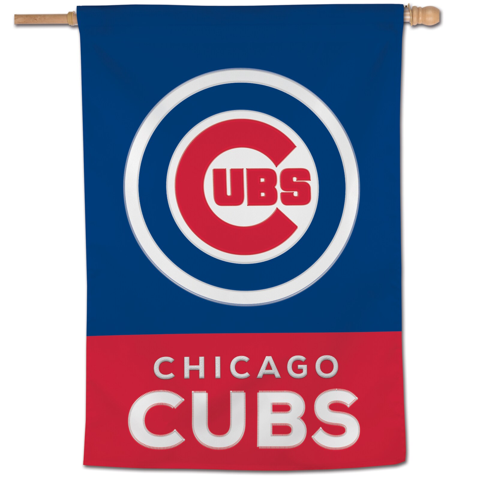 Chicago Cubs WinCraft 28 x 40 아플리케 세로 배너 상세 이미지 2
