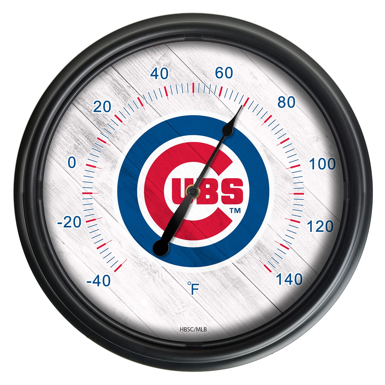 Chicago Cubs 블랙 실내용/실외용 LED 온도계 상세 이미지 2