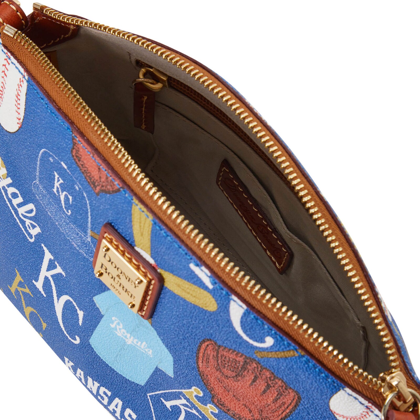 여성용 Kansas City Royals Dooney & Bourke Game Day Suki 크로스바디 백 상세 이미지 4