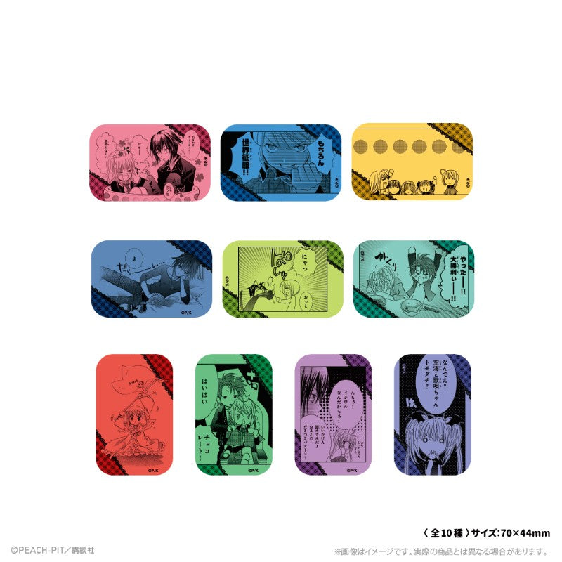 (1BOX=10) Shugo Chara! 패널 사각 캔배지 Hananari Hanayashiki