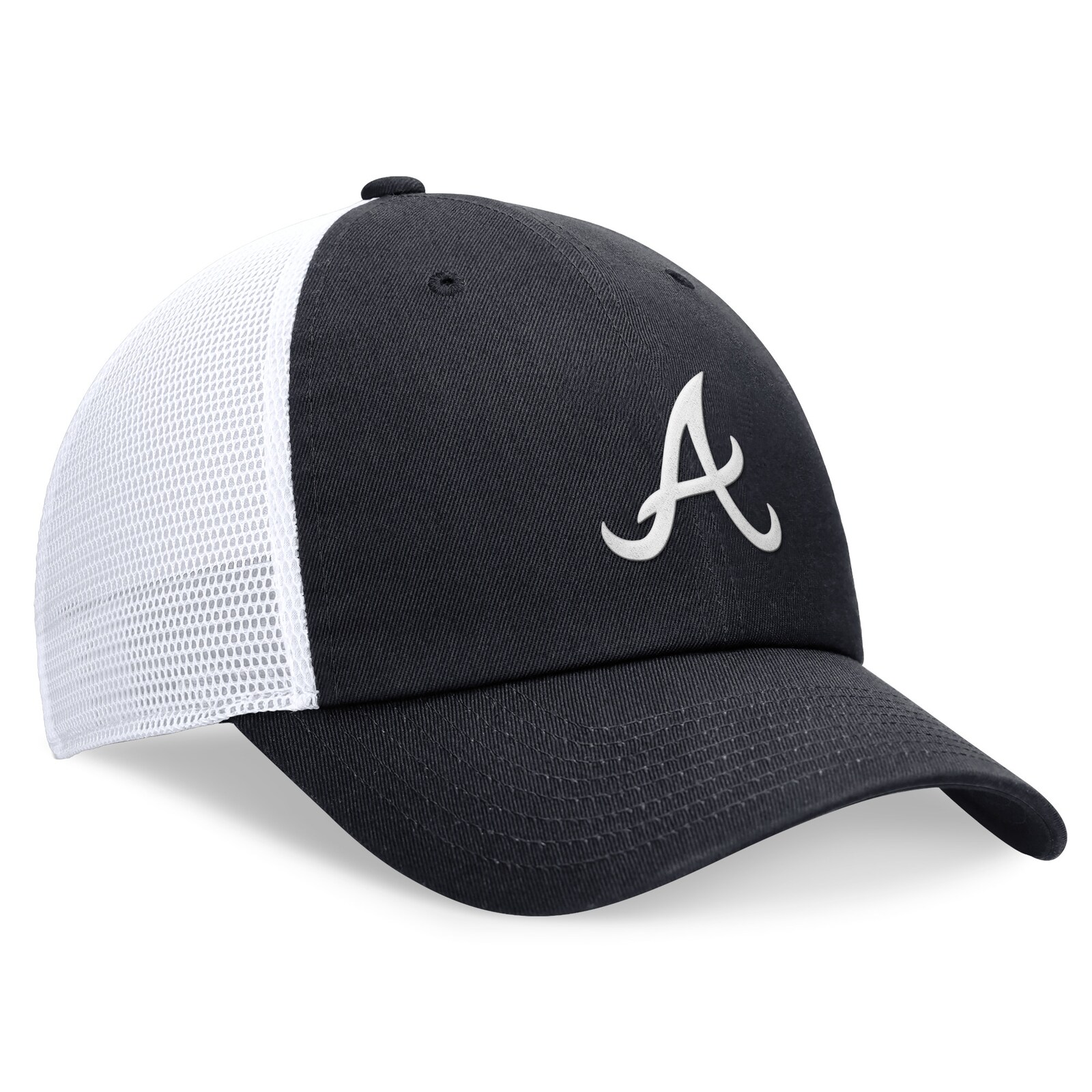 남성용 Atlanta Braves Nike 네이비 Club Trucker 조절식 모자 상세 이미지 4