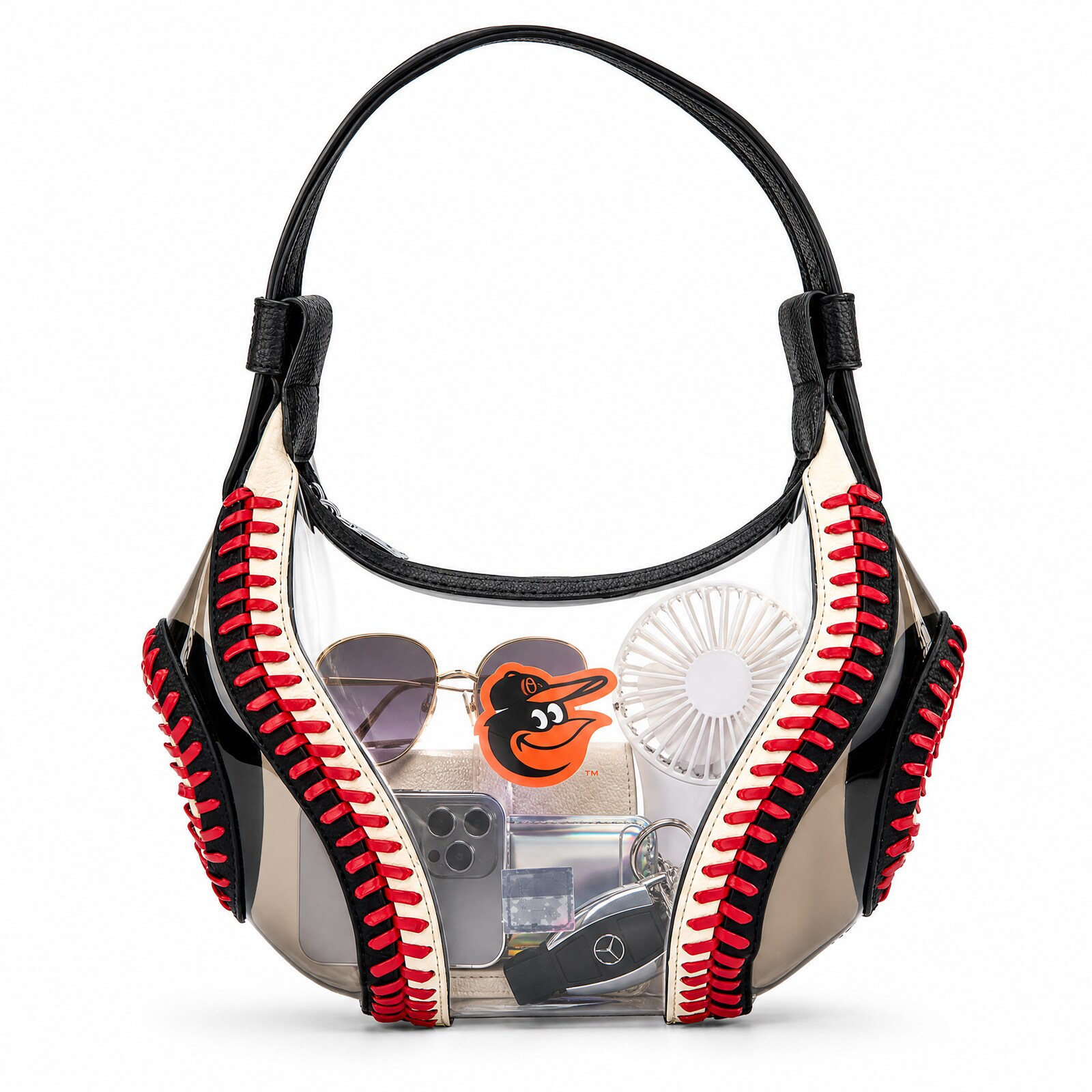 Baltimore Orioles Montana West 클리어 슬라우치 숄더백 상세 이미지 8