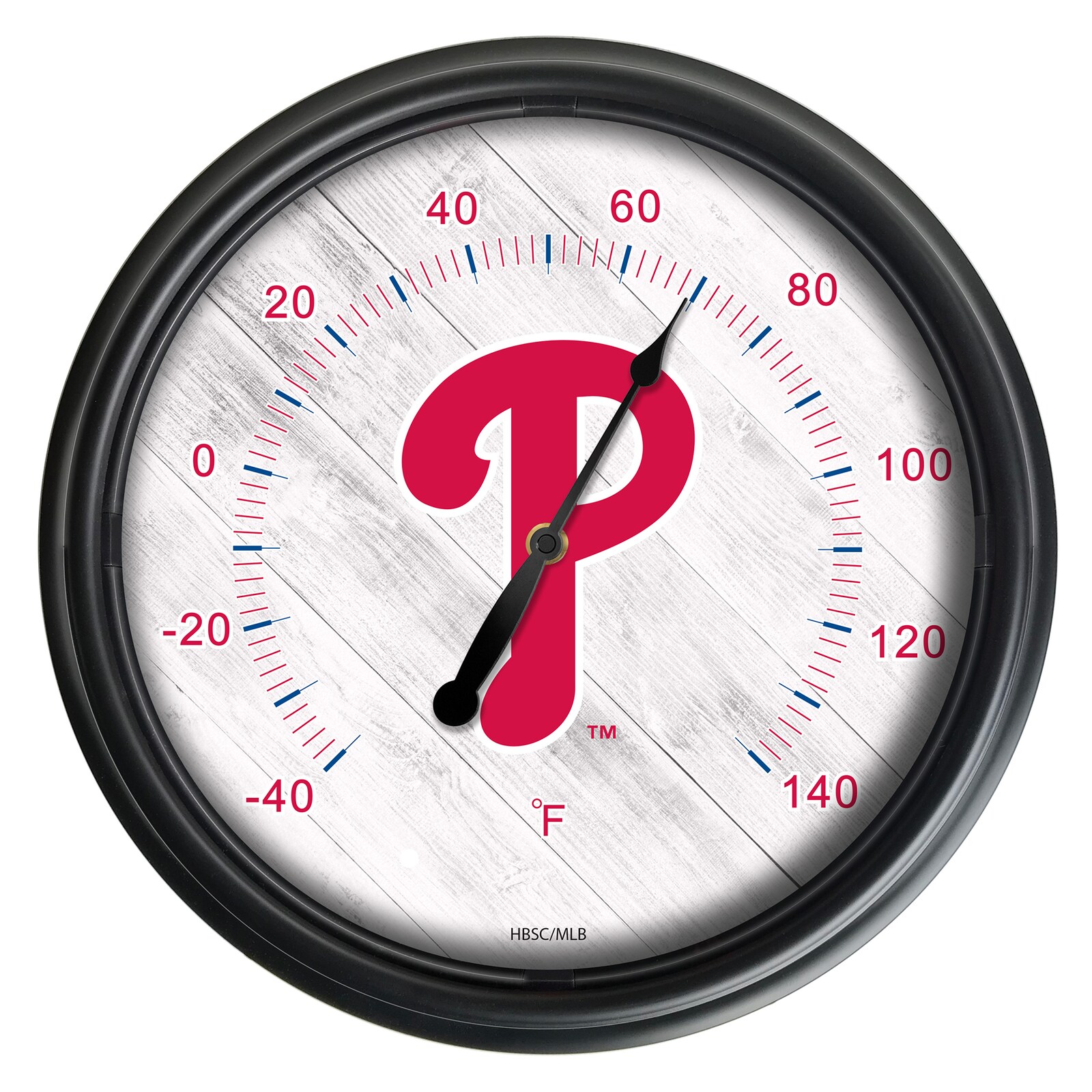 Philadelphia Phillies 블랙 실내외 겸용 LED 온도계 상세 이미지 2