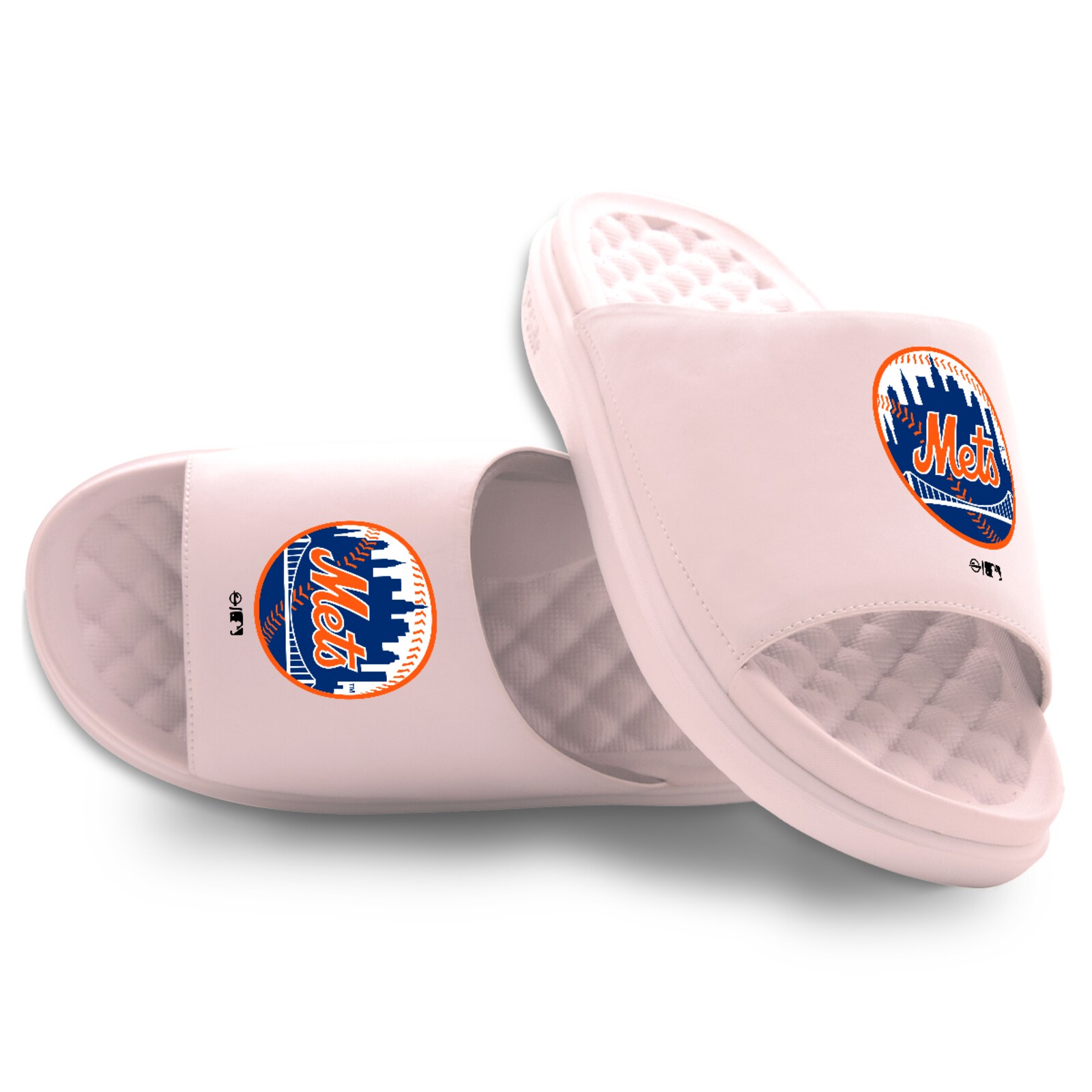 남녀공용 New York Mets ISlide 핑크 프라이머리 모티브 슬라이드 샌들 상세 이미지 2