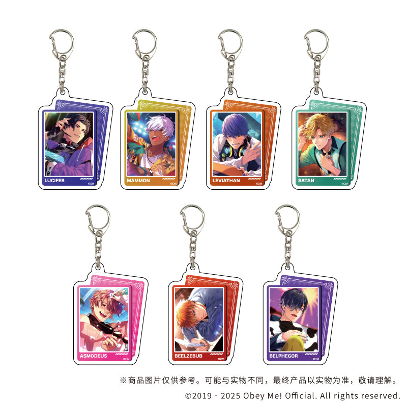 (1BOX=7)(Goods - Keychain) Obey Me! Nightbringer 아크릴 키링 12 (공식 일러스트)