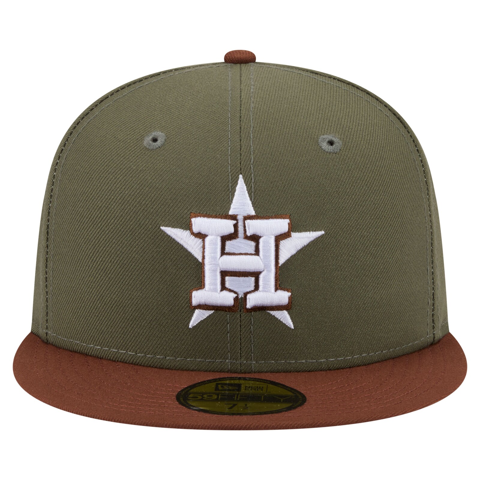 남성용 Houston Astros New Era 올리브/브라운 Color Pack 59FIFTY 피티드 모자 상세 이미지 3