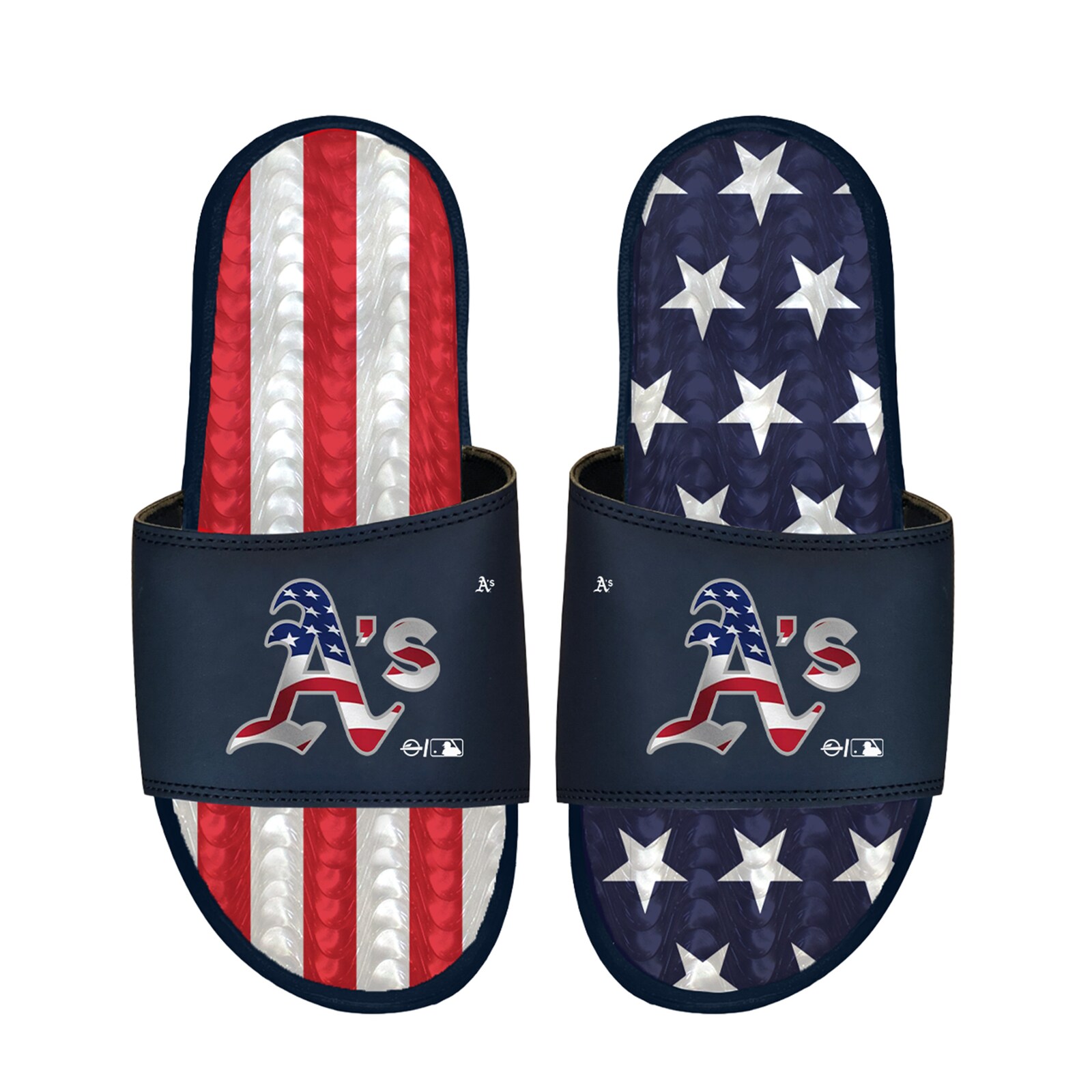 남녀공용 애슬레틱스 ISlide 네이비 Americana Gel 슬라이드 샌들