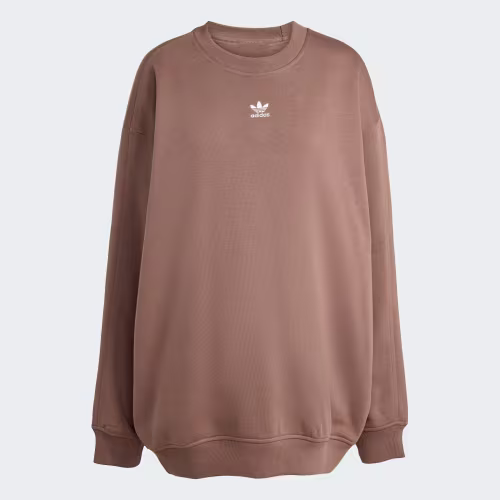 Essentials Fleece Long Oversized Crew Sweatshirt 상세 이미지 4