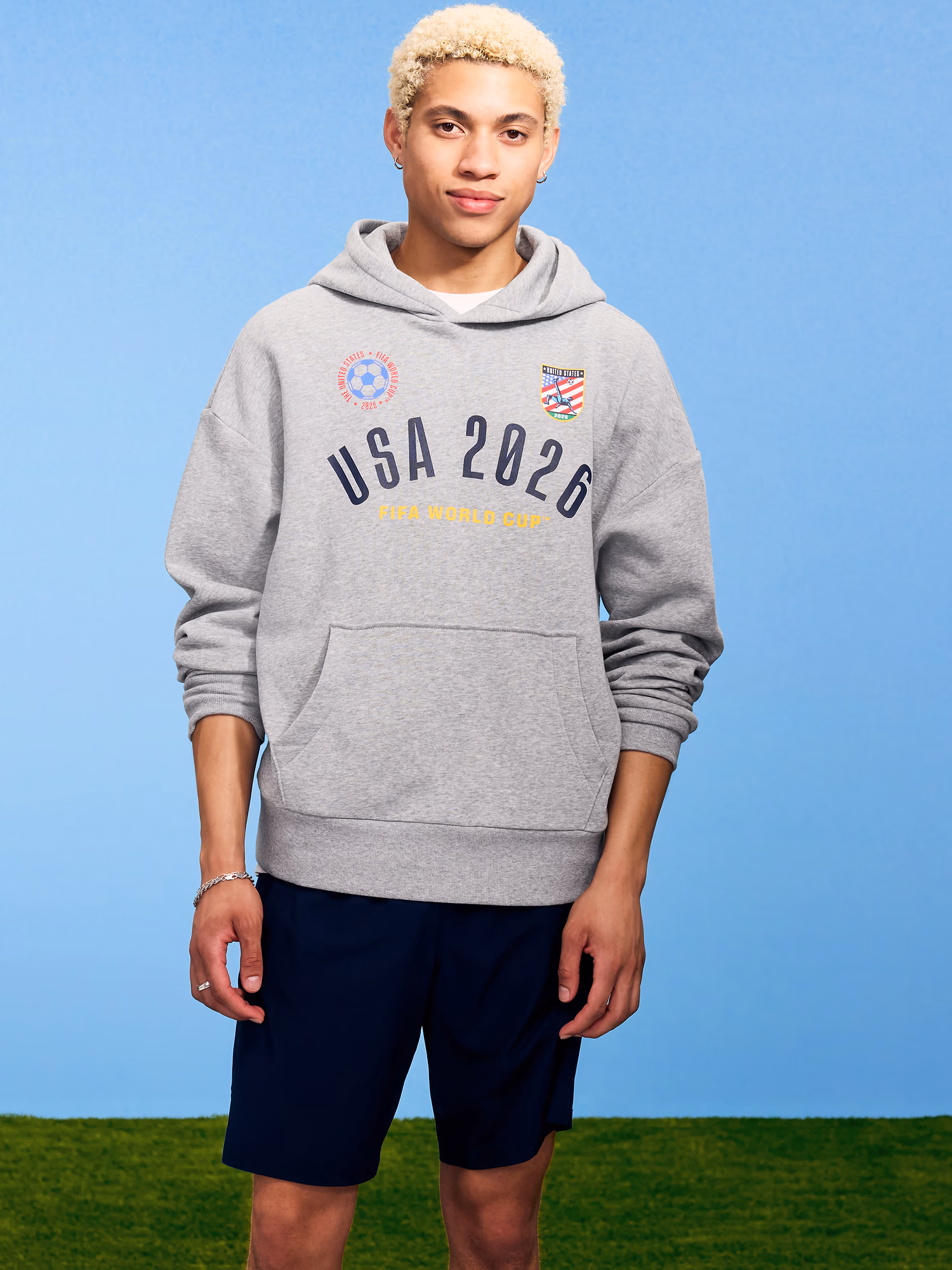 남성용 FIFA World Cup 26™ USA 오버사이즈 풀오버 후디
