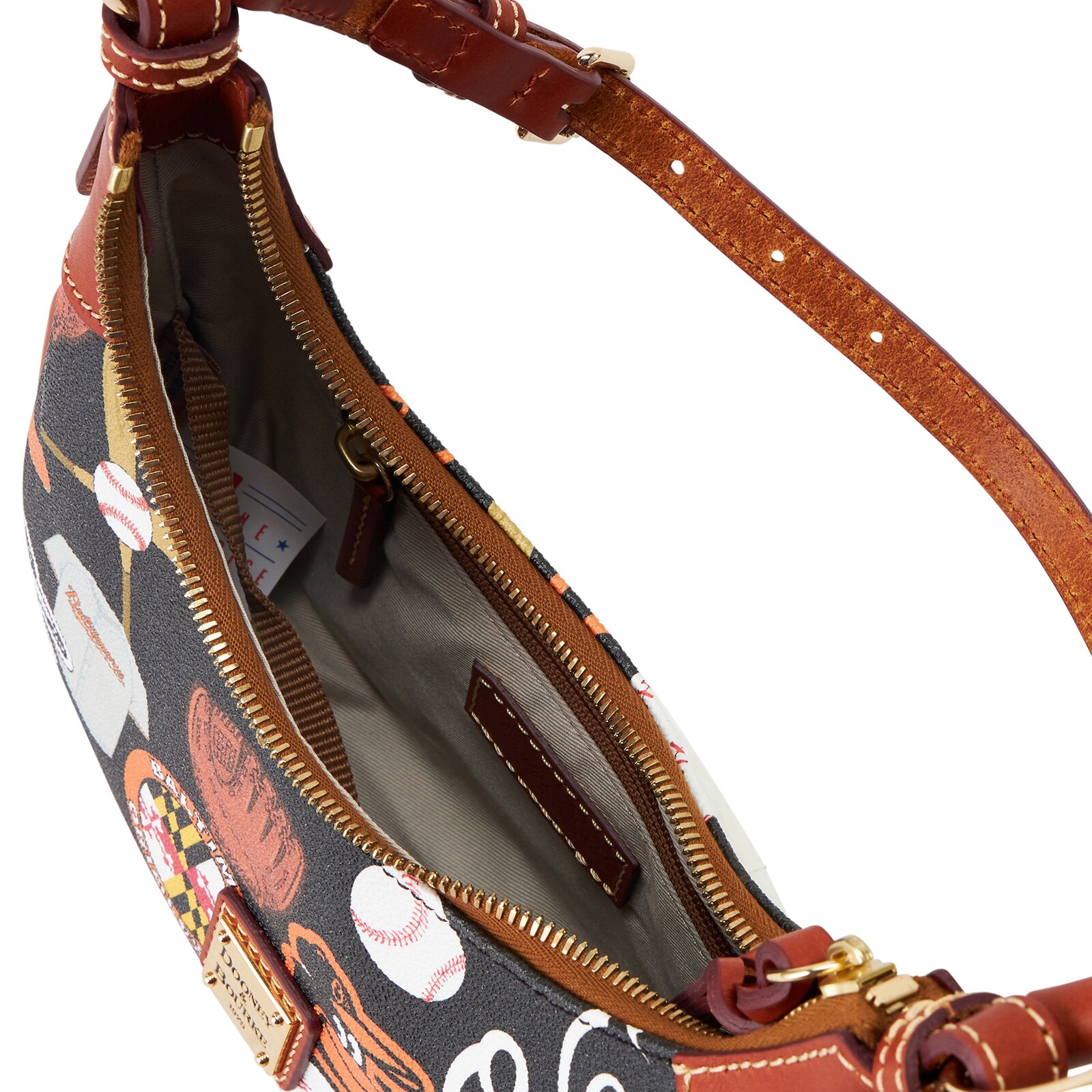 Baltimore Orioles Dooney & Bourke Luca 가죽 호보 백 상세 이미지 4