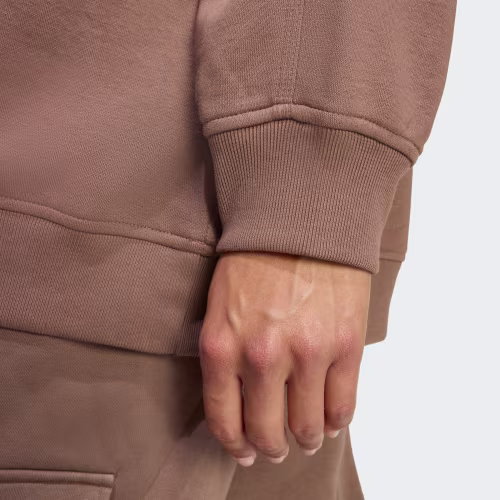 Essentials Fleece Long Oversized Crew Sweatshirt 상세 이미지 5