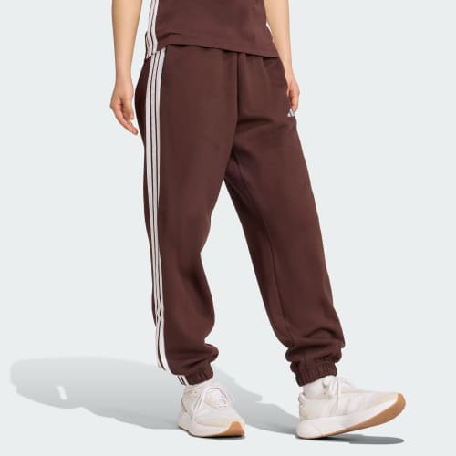 Essentials 3-Stripes Fleece Loose-Fit Pants 상세 이미지 3