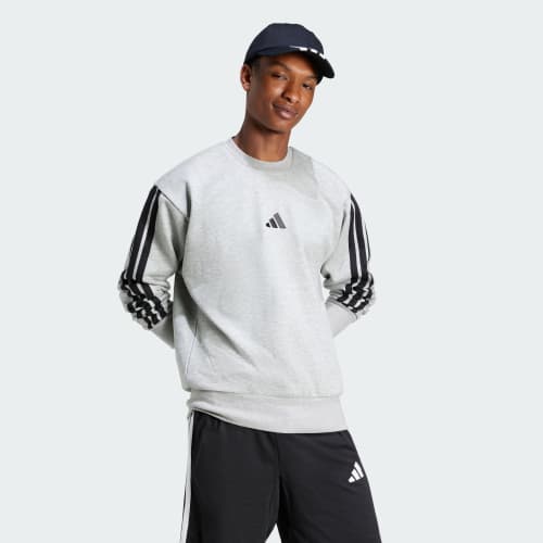 Essentials 3-Stripes Fleece Sweatshirt 상세 이미지 3