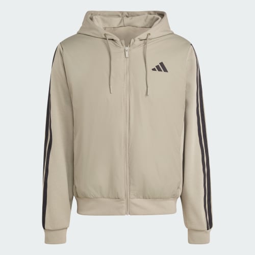 Essentials CLIMAWARM 3-Stripes Insulated Hooded Hybrid Jacket 상세 이미지 4