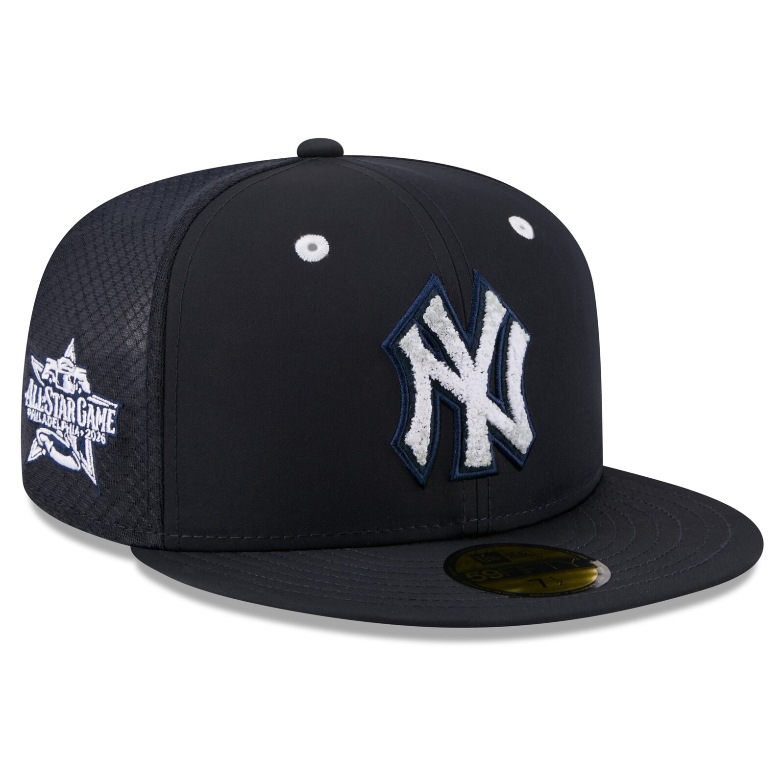 남성용 뉴욕 양키스 New Era 네이비 2026 MLB 올스타전 워크아웃 59FIFTY 피티드 모자 상세 이미지 2