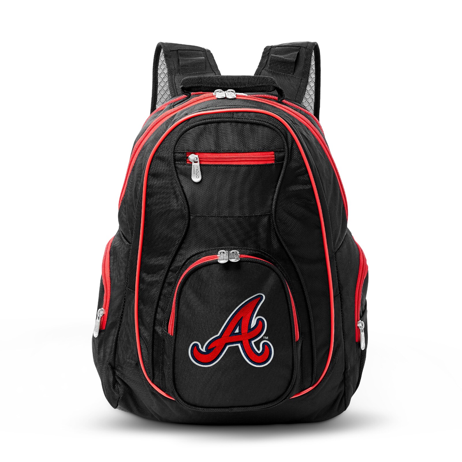 Atlanta Braves MOJO 블랙 트림 컬러 노트북 백팩 상세 이미지 2