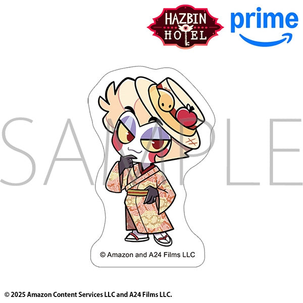 (Goods - Sticker) Hazbin Hotel 스티커 - Lucifer Morningstar (기모노) 치비