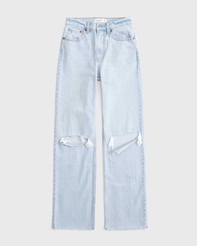 High Rise 90s Relaxed Raw Hem Jean 상세 이미지 9