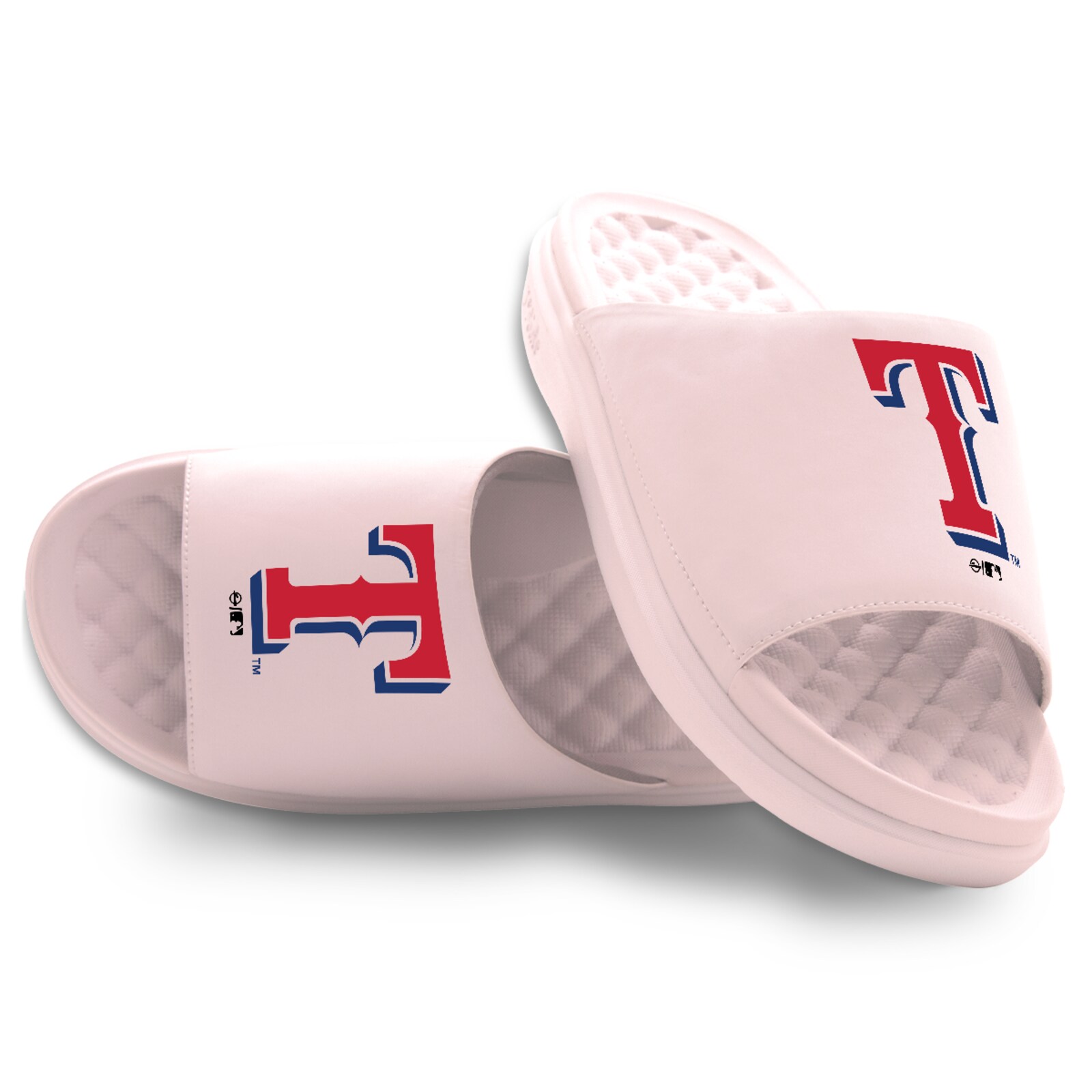 유소년 Texas Rangers ISlide 핑크 프라이머리 모티브 슬라이드 샌들 상세 이미지 2