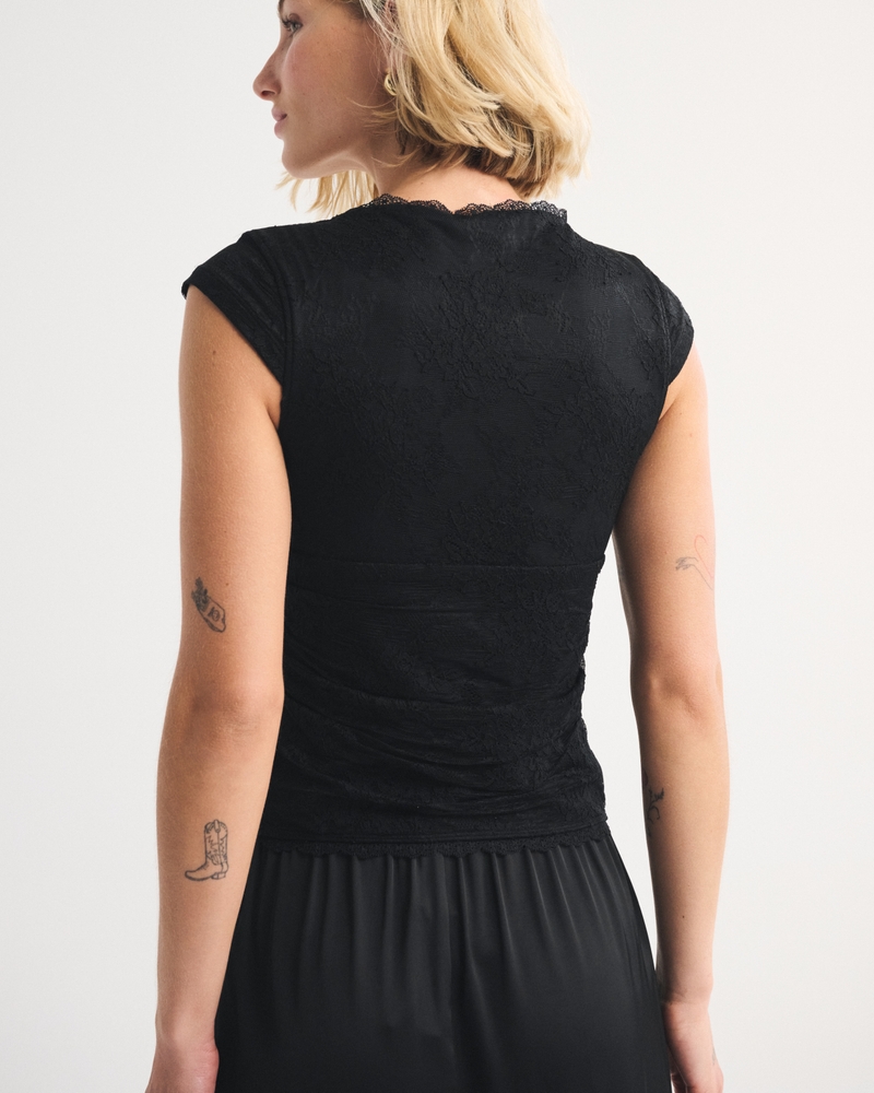 The A&F Zoe Bra-Free Lace Top 상세 이미지 4