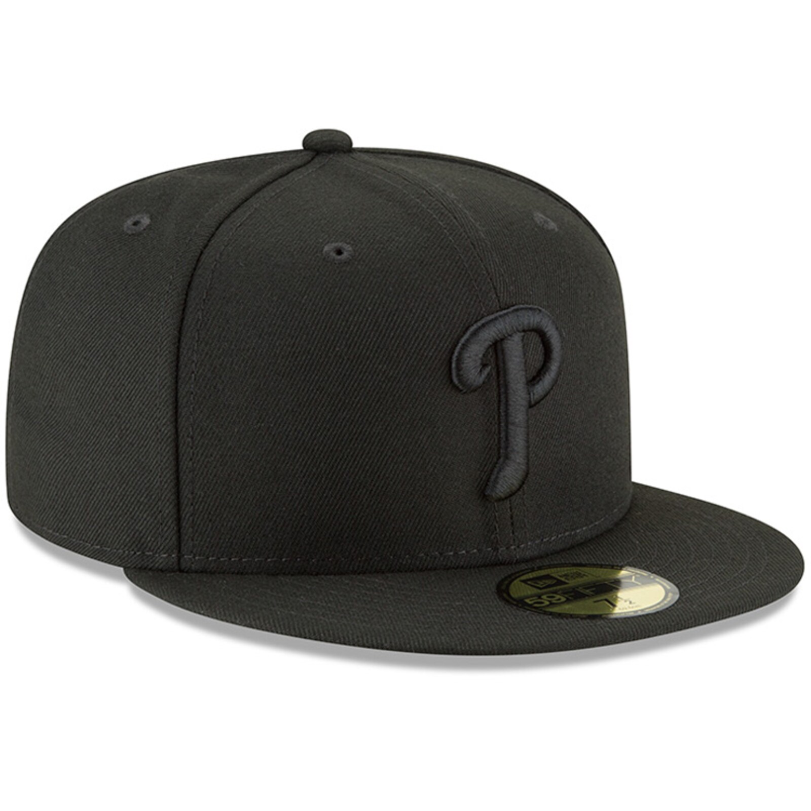 남성용 Philadelphia Phillies New Era 블랙 프라이머리 로고 베이식 59FIFTY 피티드 모자 상세 이미지 4