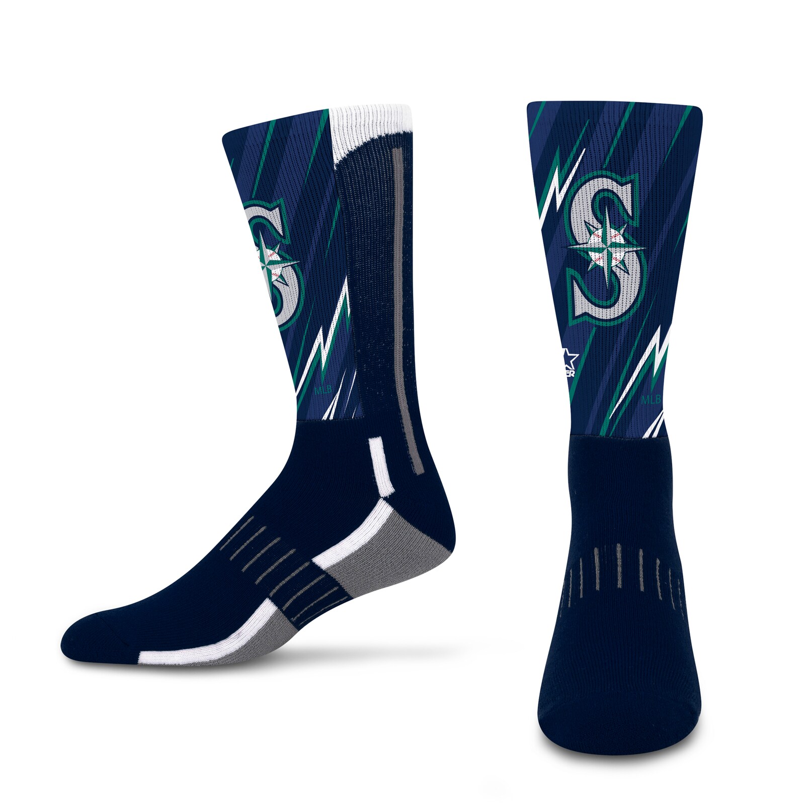 남녀공용 Seattle Mariners Starter Big Energy Neo 크루 양말 2팩 세트 상세 이미지 4