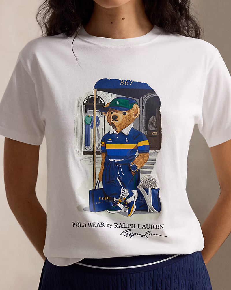 US Open Polo Bear 코튼 저지 티셔츠 상세 이미지 5