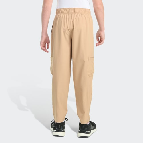 Elastic Waistband Woven Ripstop Cargo Pants 상세 이미지 2