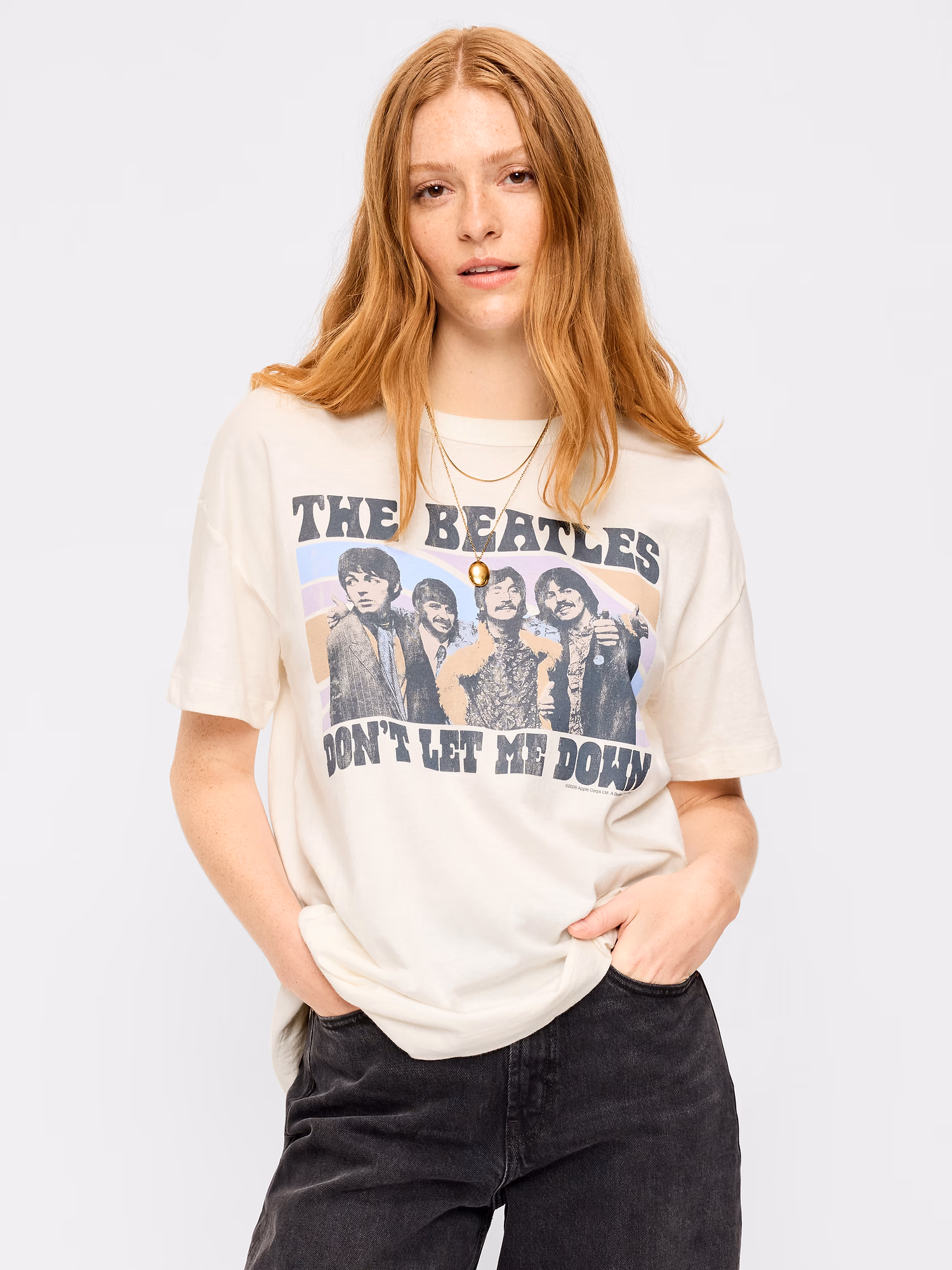 The Beatles™ 오버사이즈 튜닉 티셔츠