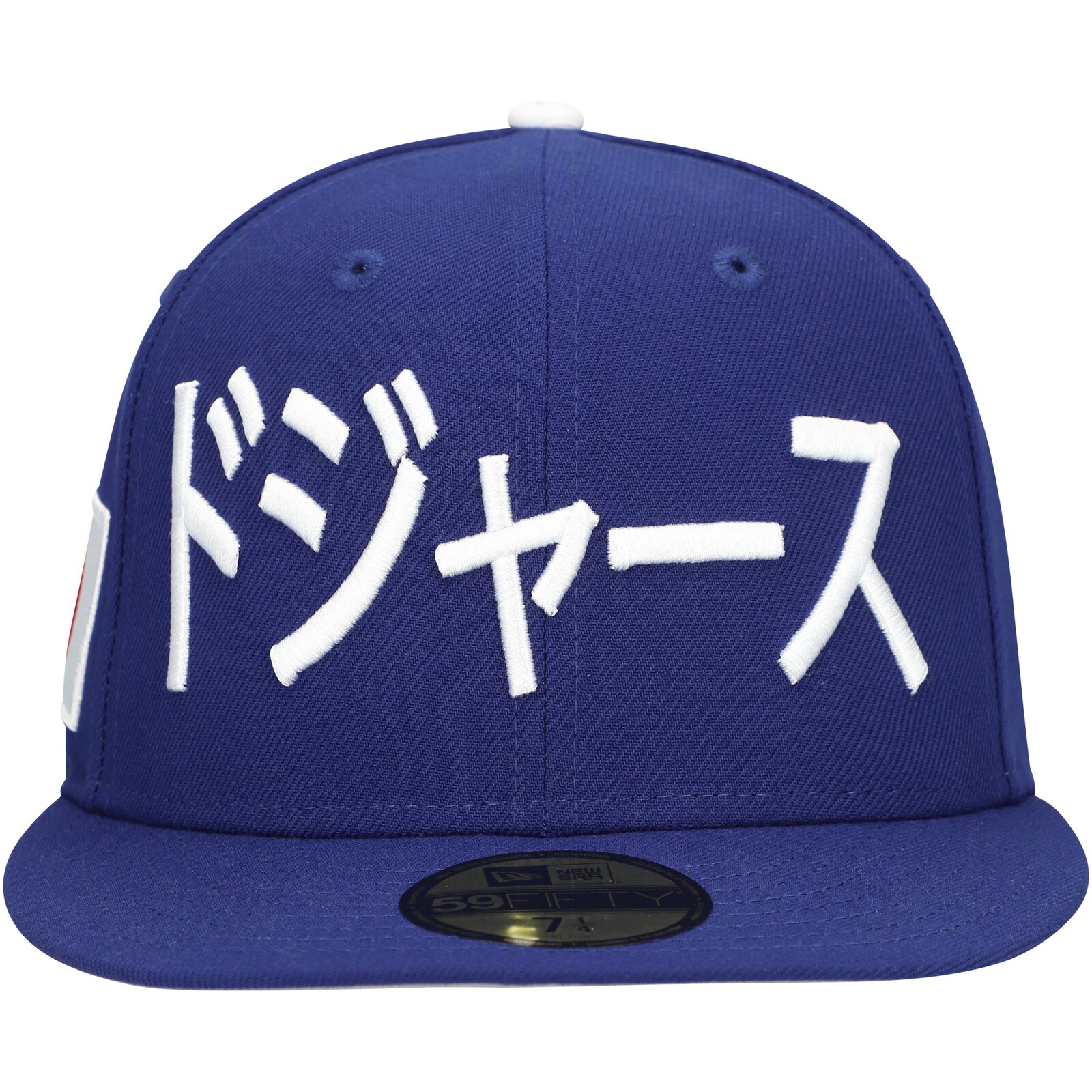 남성용 로스앤젤레스 다저스 New Era 로열 한자 59FIFTY 피티드 모자 상세 이미지 3