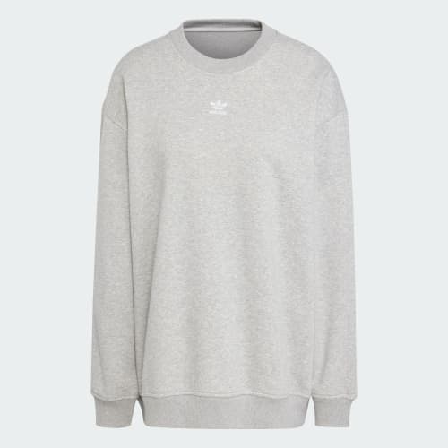 Essentials Fleece Long Oversized Crew Sweatshirt 상세 이미지 4