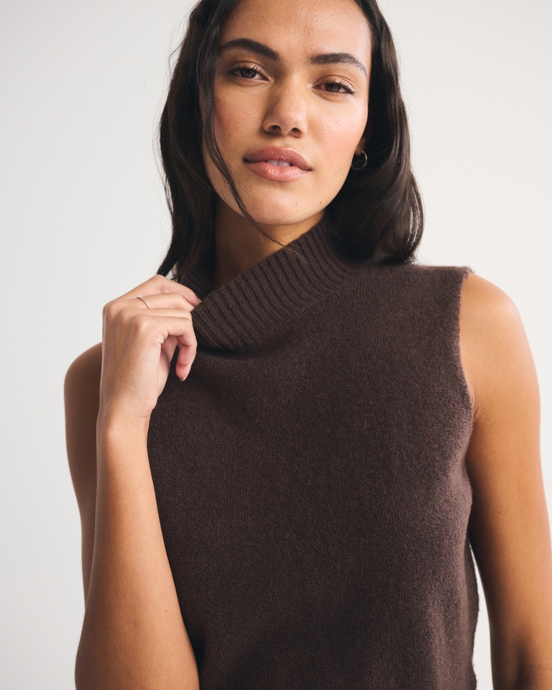 Merino Wool-Blend Sweater Shell Top 상세 이미지 3