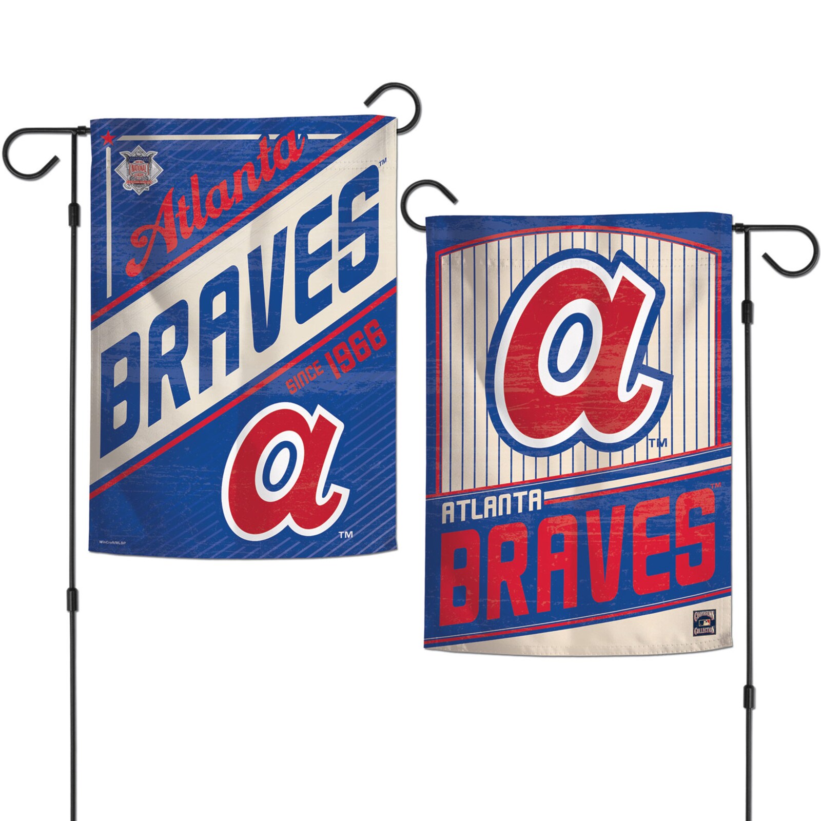 Atlanta Braves 양면 12'' x 18'' 가든 깃발 상세 이미지 4