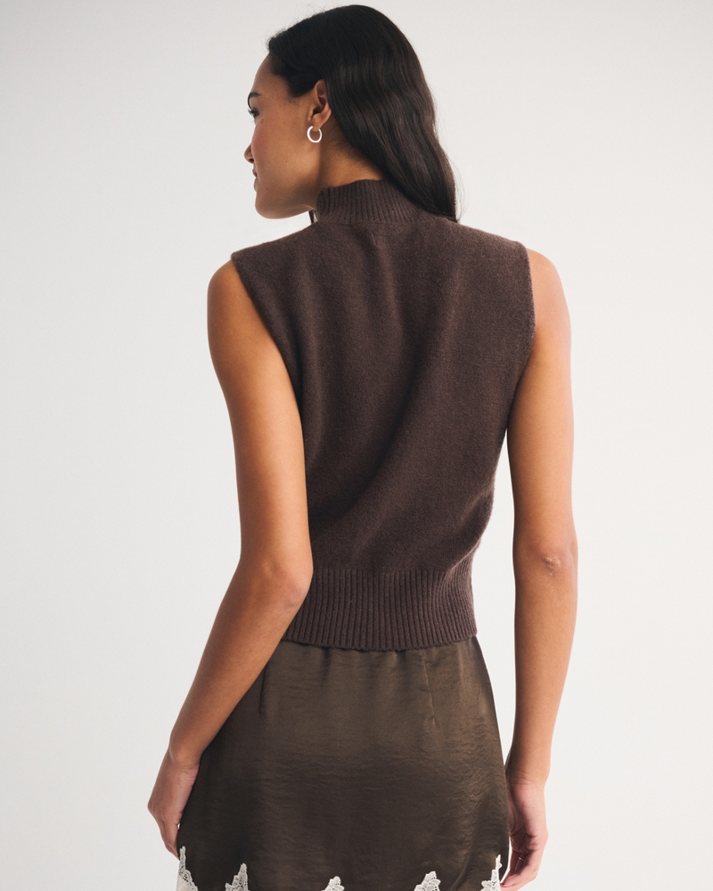 Merino Wool-Blend Sweater Shell Top 상세 이미지 5