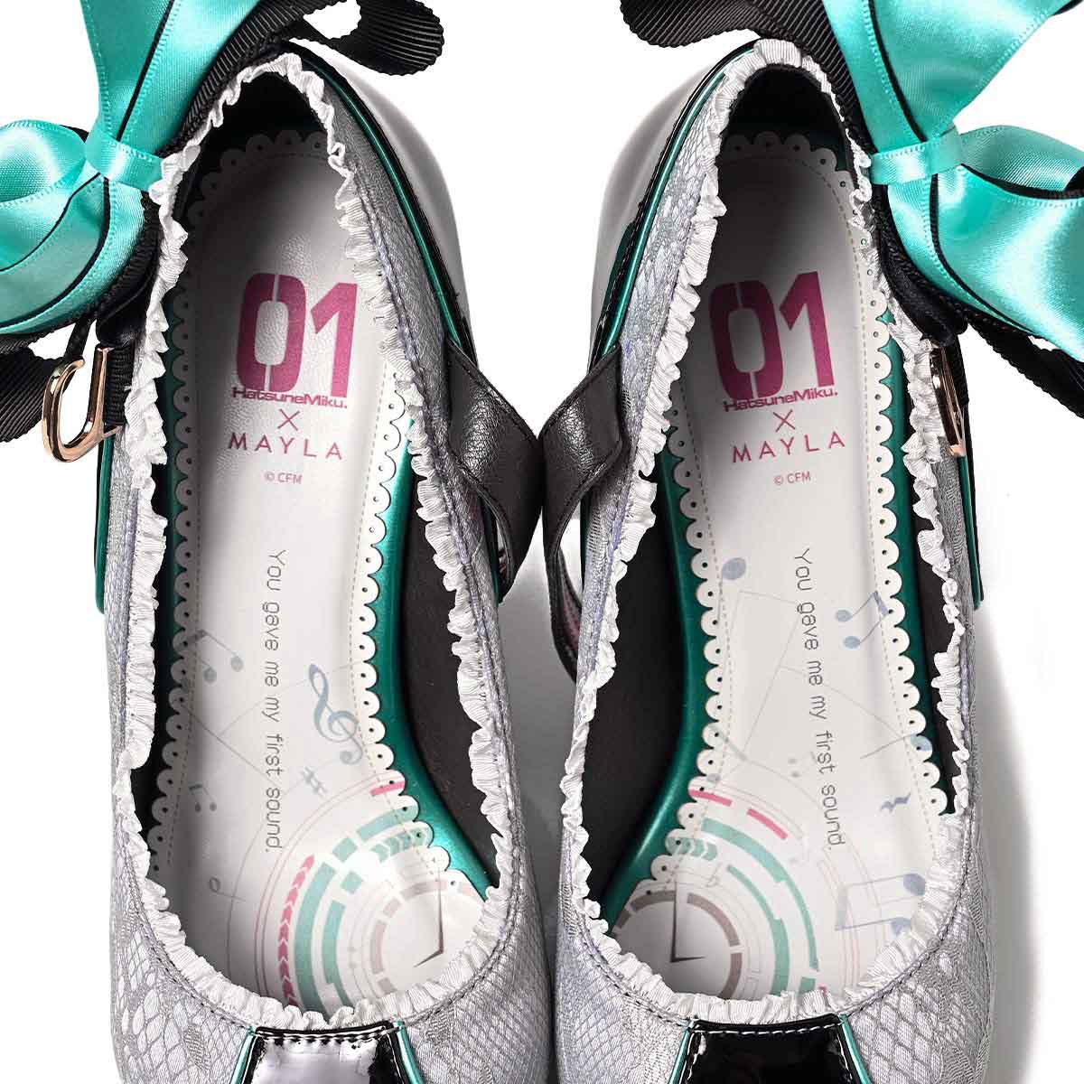 (Goods - Footwear) HATSUNE MIKU ICONIQUE 슈즈 오브제 펌프스 상세 이미지 3
