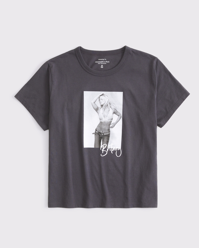 Short-Sleeve Britney Spears Graphic Skimming Tee 상세 이미지 6