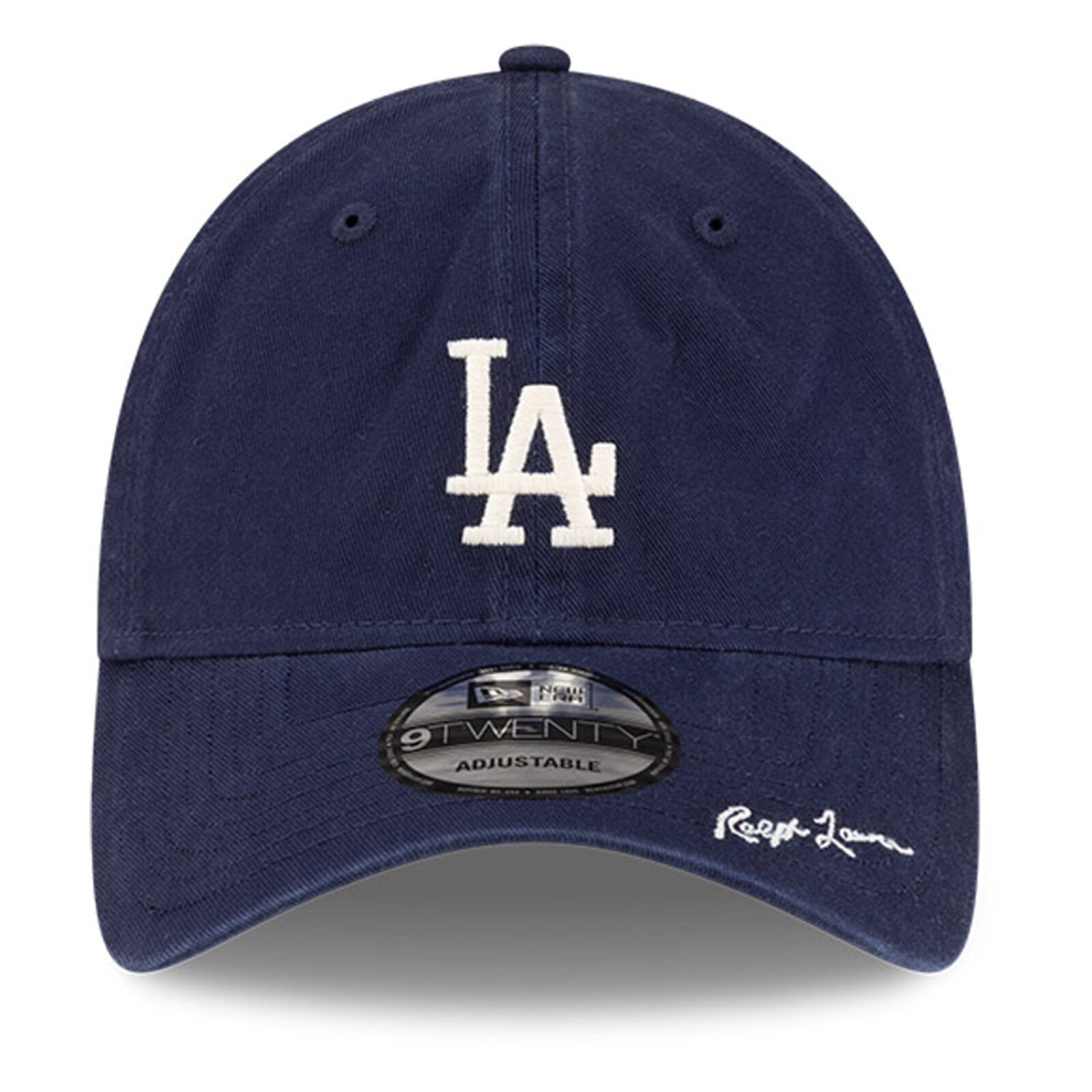 남성용 Los Angeles Dodgers New Era x Ralph Lauren 네이비 9TWENTY 조절식 모자 상세 이미지 3