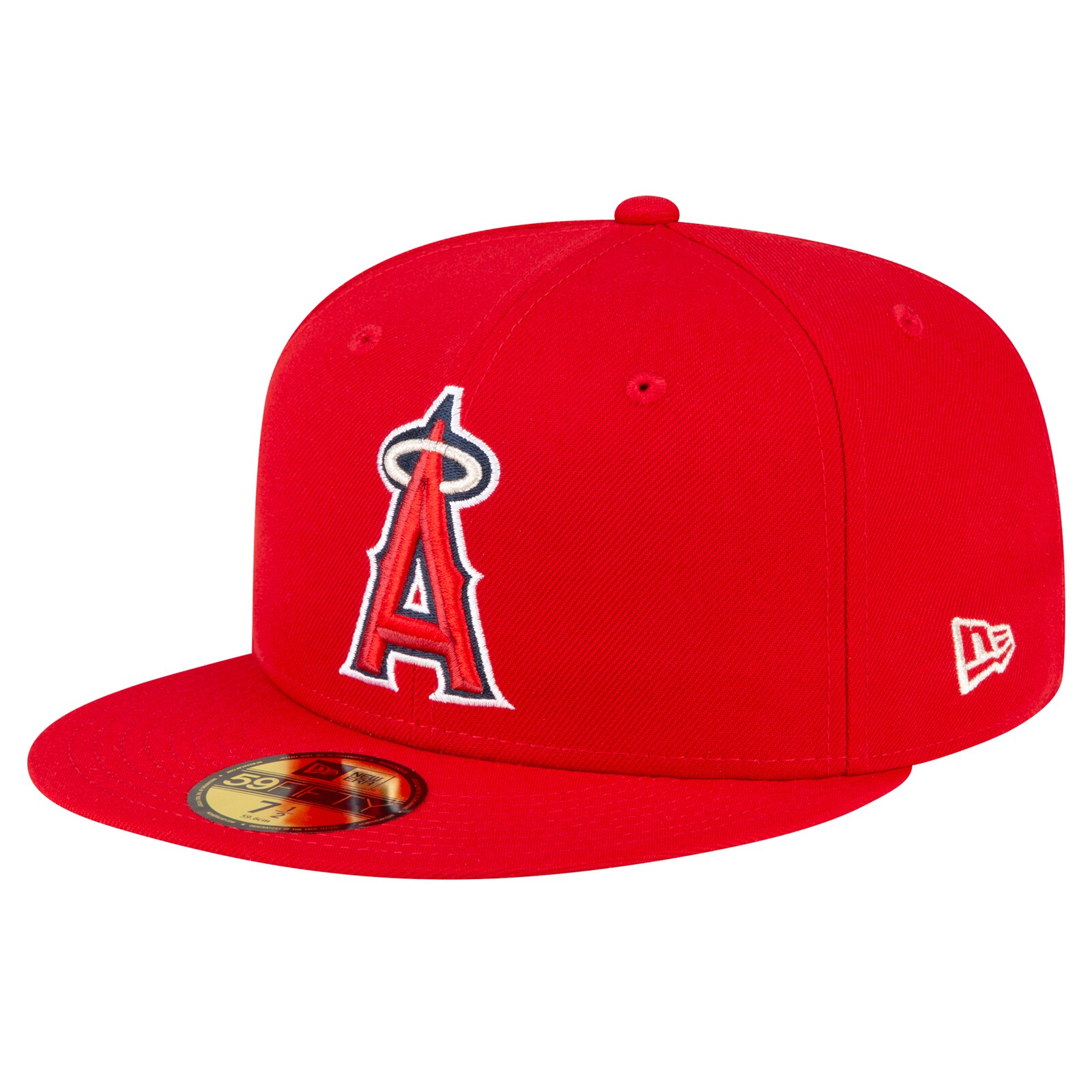 남성용 로스앤젤레스 에인절스 New Era 레드 경기용 Authentic Collection On Field 59FIFTY 피티드 모자