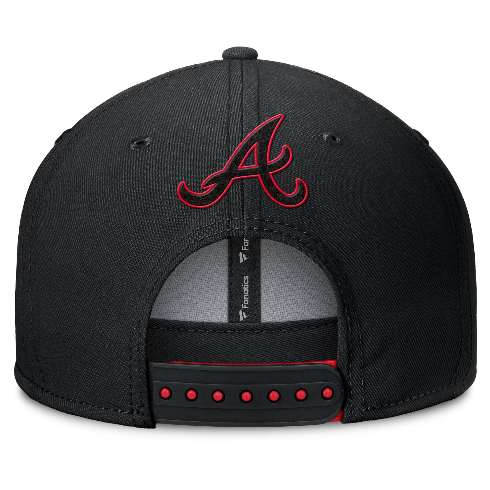 남성용 Atlanta Braves Fanatics 블랙 Glint 스냅백 모자 상세 이미지 5