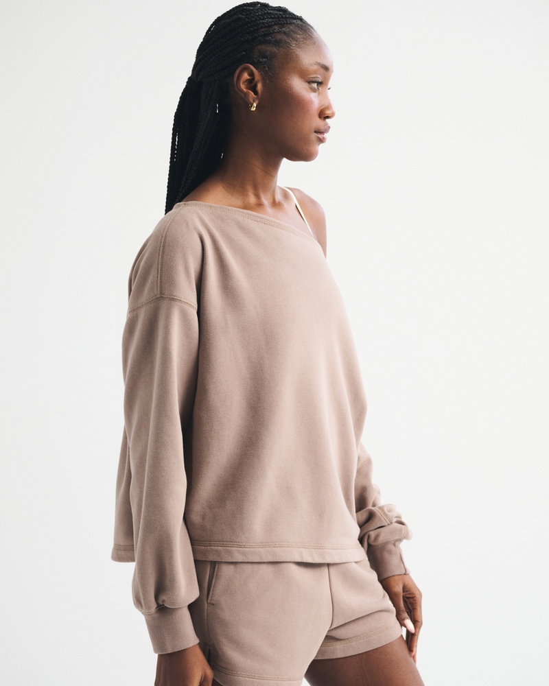 Sunday Terry Off-The-Shoulder Top 상세 이미지 4