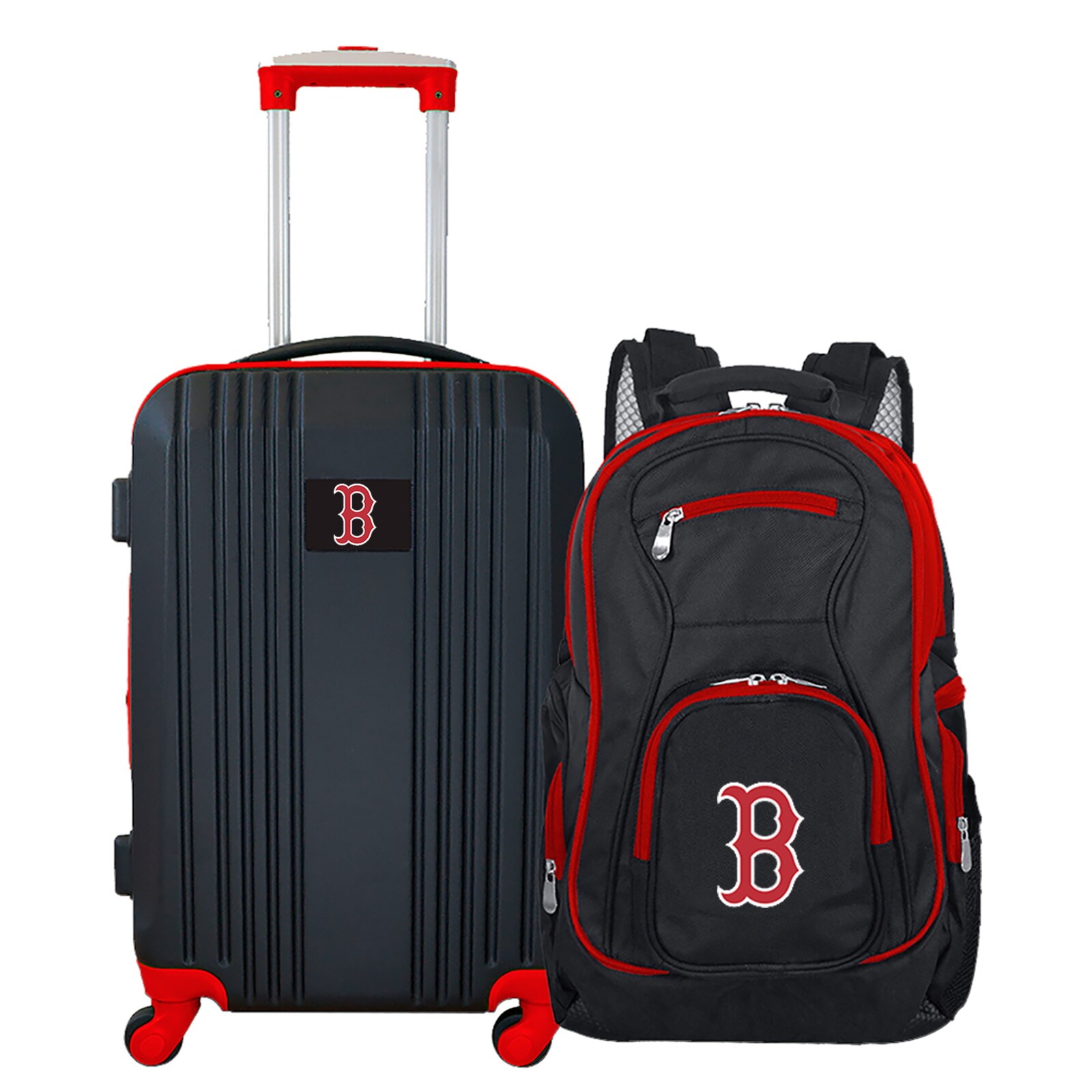 Boston Red Sox MOJO 블랙 2피스 캐리어 & 백팩 세트 상세 이미지 2