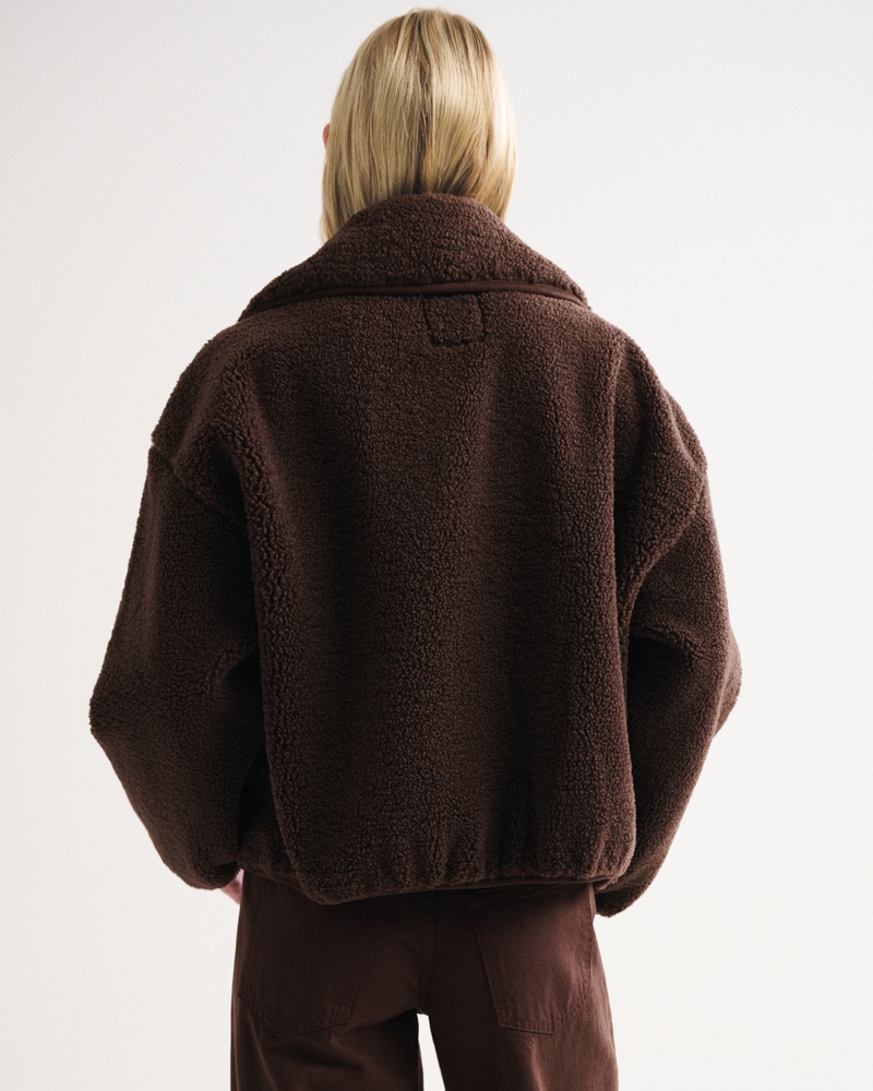 Collared Zip-Up Sherpa Jacket 상세 이미지 5