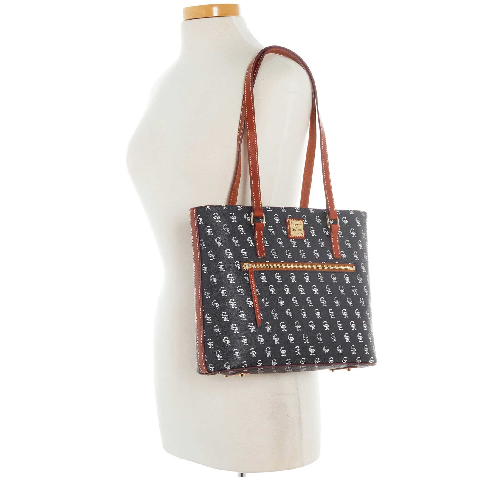 Colorado Rockies Dooney & Bourke Signature 쇼퍼 백 상세 이미지 5