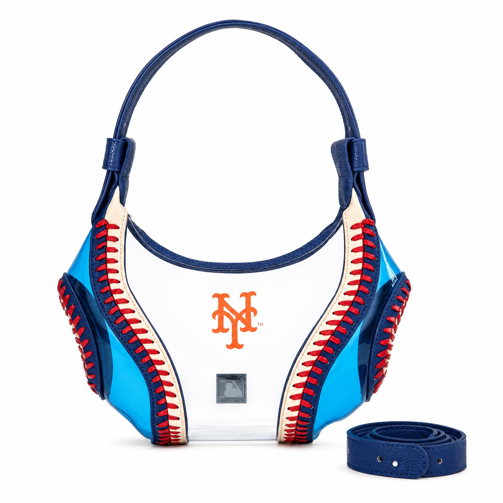 New York Mets Montana West 투명 슬라우치 숄더백 상세 이미지 6