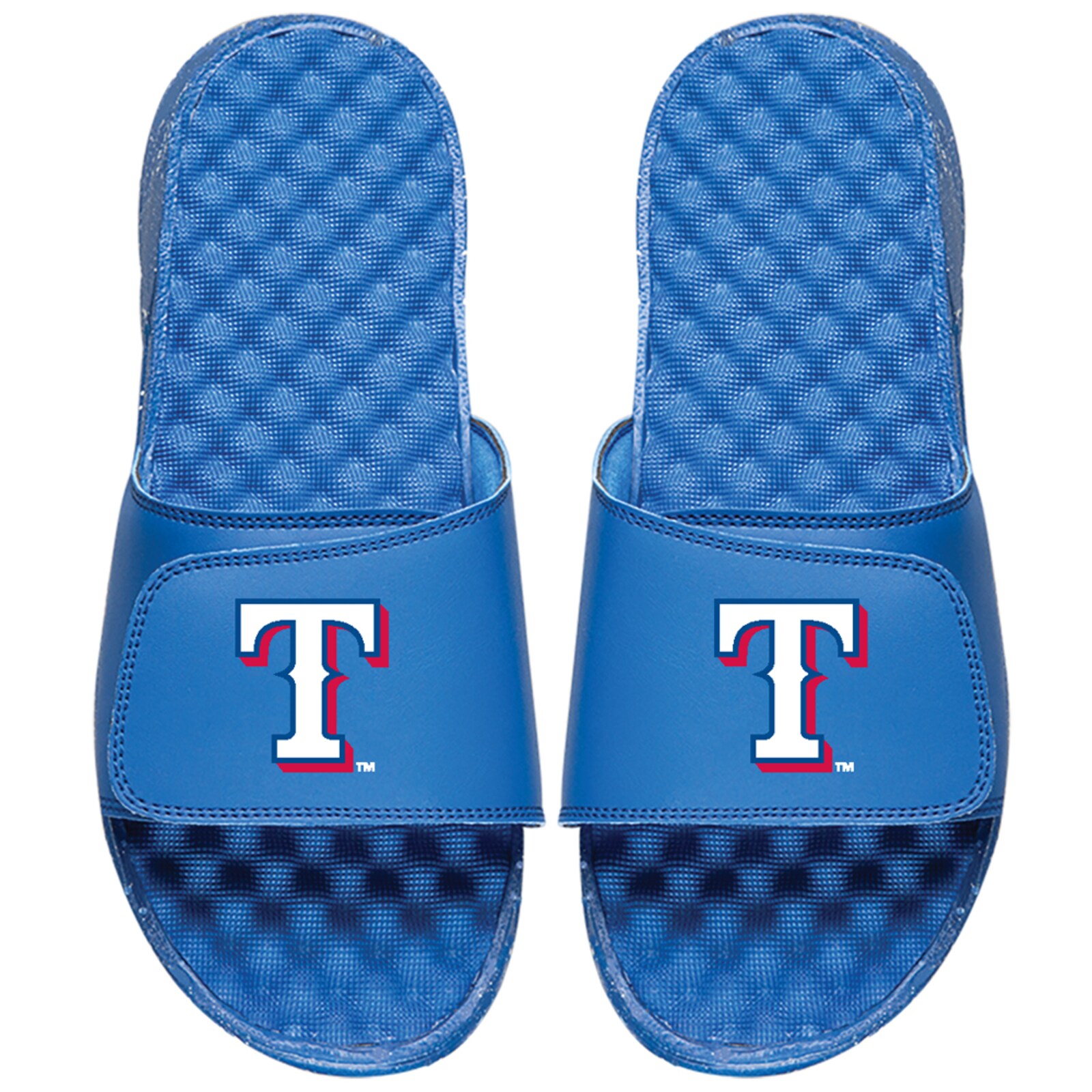 아동용 Texas Rangers ISlide 로열 대체 로고 슬라이드 샌들