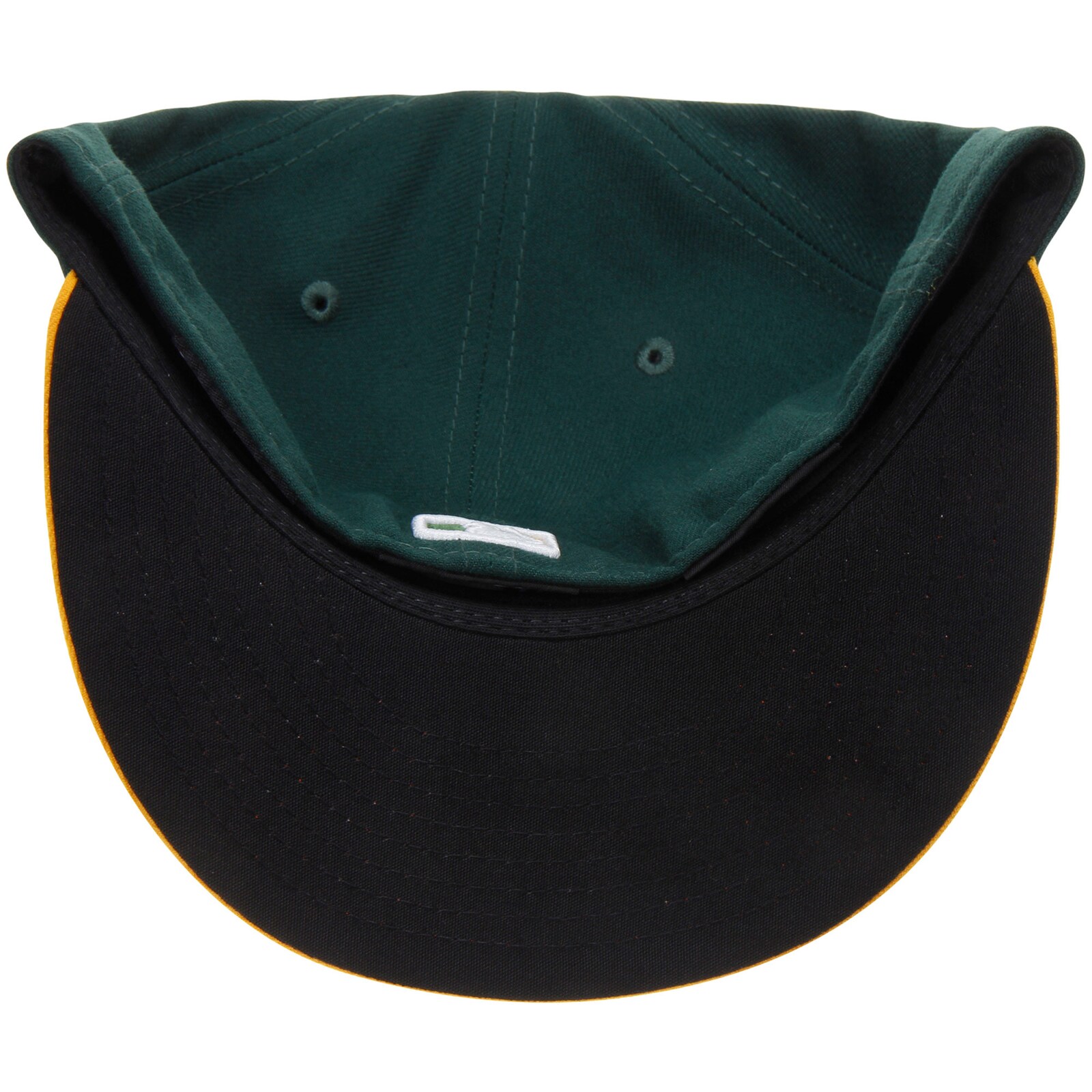 남성용 Athletics New Era 그린/옐로 홈 어센틱 컬렉션 온필드 59FIFTY 피티드 모자 상세 이미지 5