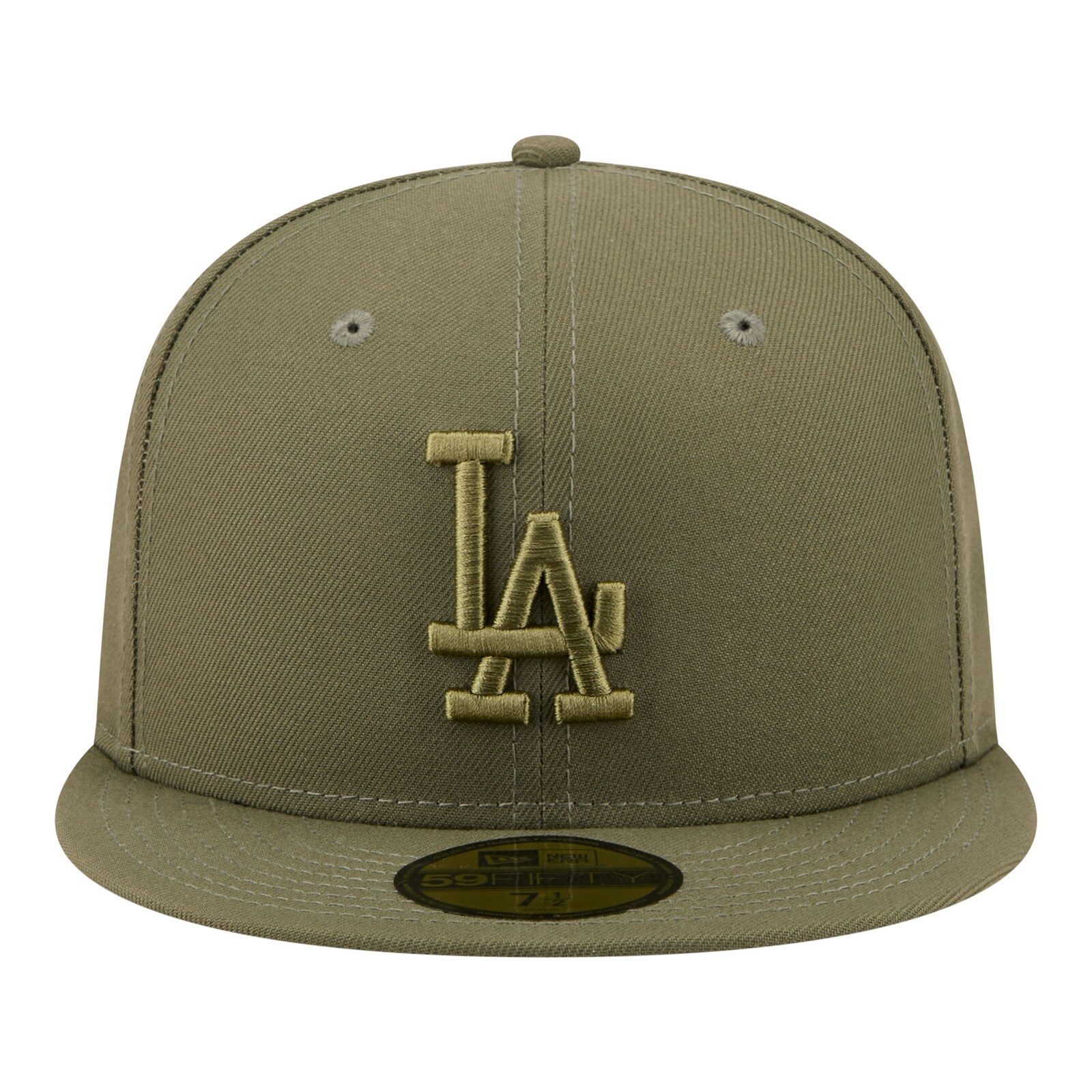 남성용 Los Angeles Dodgers New Era 올리브 컬러 팩 59FIFTY 피티드 모자 상세 이미지 3
