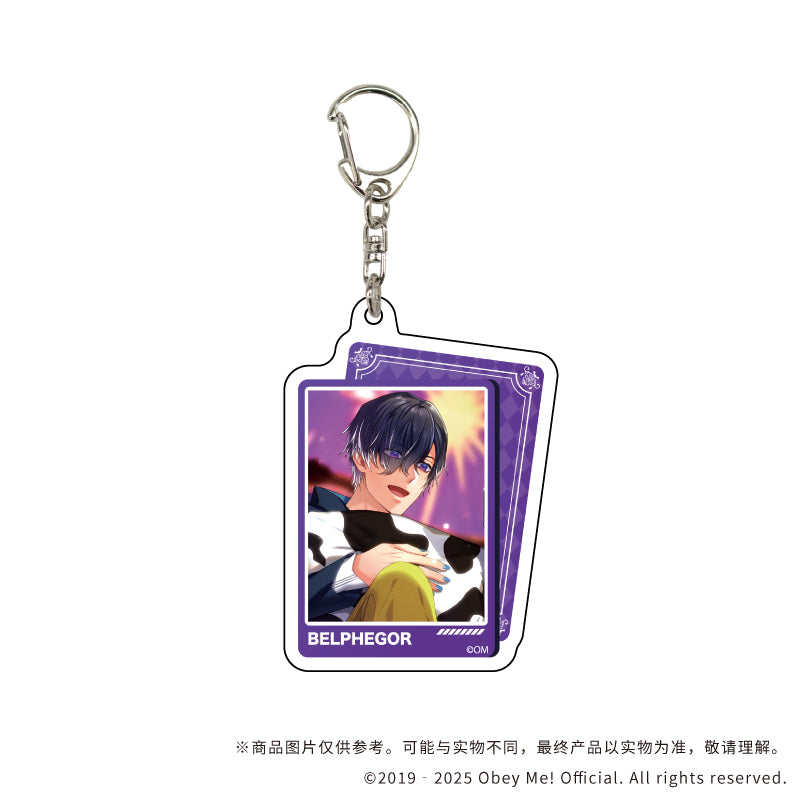 (1BOX=7)(Goods - Keychain) Obey Me! Nightbringer 아크릴 키링 12 (공식 일러스트) 상세 이미지 8