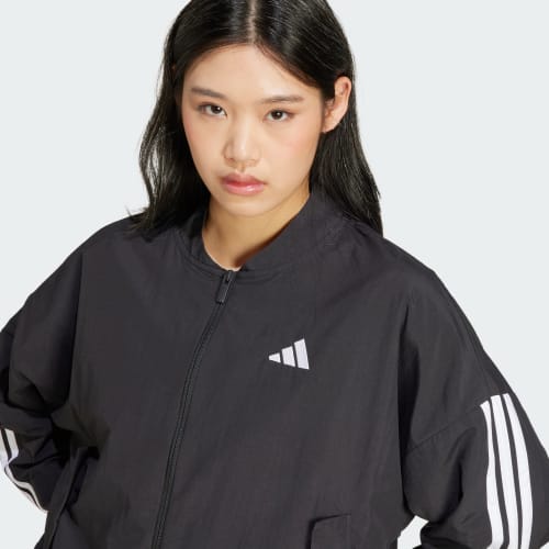 Essentials 3-Stripes Lifestyle Woven Bomber Jacket 상세 이미지 5
