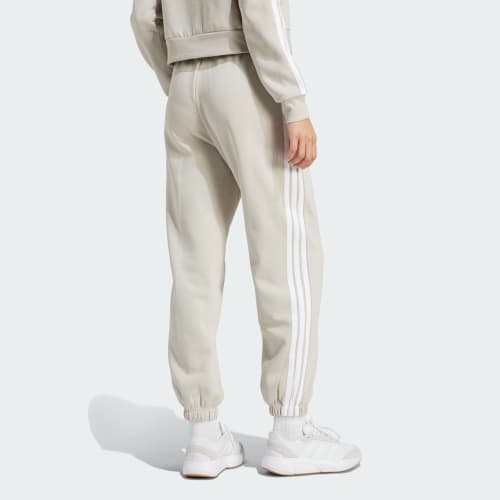 Essentials 3-Stripes Fleece Loose-Fit Pants 상세 이미지 2